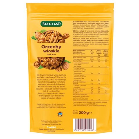 Orzechy włoskie 200g BAKALLAND Bakalland Orzechy włoskie 200g BAKALLAND Bakalland