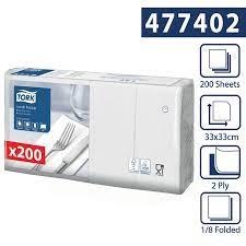Serwetki Tork Advanced 33x33 kolor biały, celuloza (200szt.) 47740238, 2 warstwy Tork Serwetki Tork Advanced 33x33 kolor biały, celuloza (200szt.) 47740238, 2 warstwy Tork