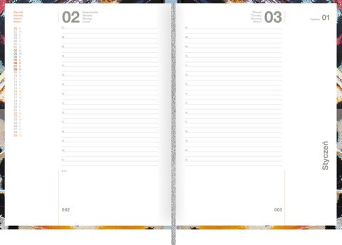 Kalendarz Oxford Wings 2023 A5 dzienny 400165174 Oxford