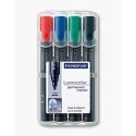 Marker Lumocolor, wodoodporny, okrągły, 4 kol. (2, 3, 5, 9) w etui box, Staedtler S 352 WP4 Staedtler