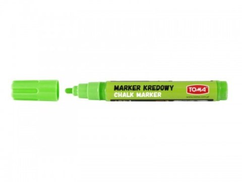 Marker kredowy, końcówka okrągła 4,5mm, 8g tuszu zielony TO-292 Toma Toma Marker kredowy, końcówka okrągła 4,5mm, 8g tuszu zielony TO-292 Toma Toma