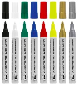 Marker olejowy ECONOMY, fibrowa końcówka 2,5 mm, niebieski TO-420 Toma Toma
