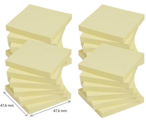 Bloczek samoprzylepny POST-IT_ Super Sticky (622-SSCY-24VP), 47, 6x47, 6mm, 24x90 kart., żółte, 3 bloczki GRATIS Post-It 3M