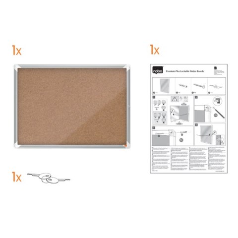 Gablota korkowa wewnętrzna Nobo Premium Plus 9xA4 1902564 Nobo Gablota korkowa wewnętrzna Nobo Premium Plus 9xA4 1902564 Nobo