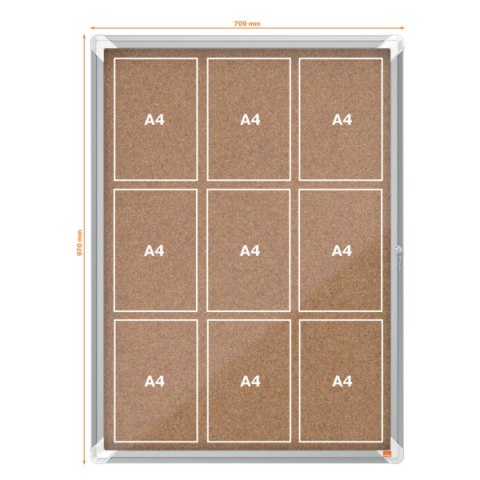 Gablota korkowa wewnętrzna Nobo Premium Plus 9xA4 1902564 Nobo Gablota korkowa wewnętrzna Nobo Premium Plus 9xA4 1902564 Nobo