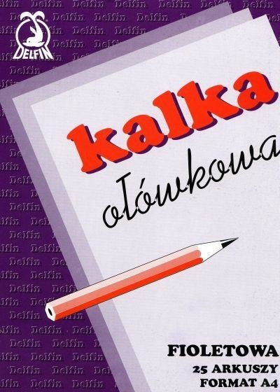 Kalka ołówkowa A4 25ark. DELFIN Delfin Kalka ołówkowa A4 25ark. DELFIN Delfin