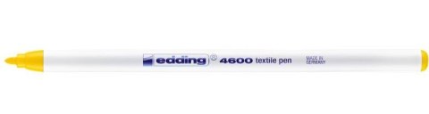 Marker do tkanin okrągła końcówka 1 mm żółty Edding 4600/005/Z Edding Marker do tkanin okrągła końcówka 1 mm żółty Edding 4600/005/Z Edding