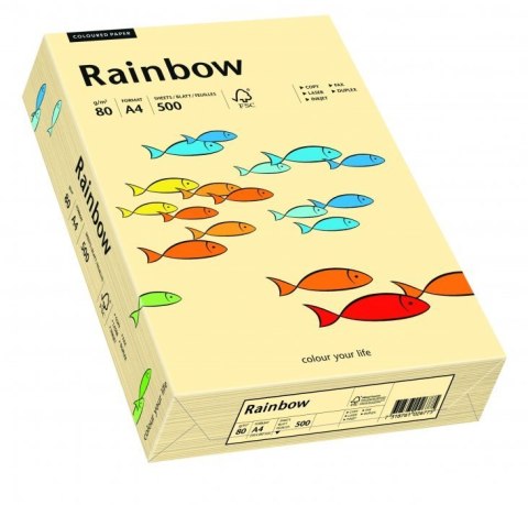 Papier xero kolorowy RAINBOW kość słoniowa R06 88042275 Rainbow Papier xero kolorowy RAINBOW kość słoniowa R06 88042275 Rainbow