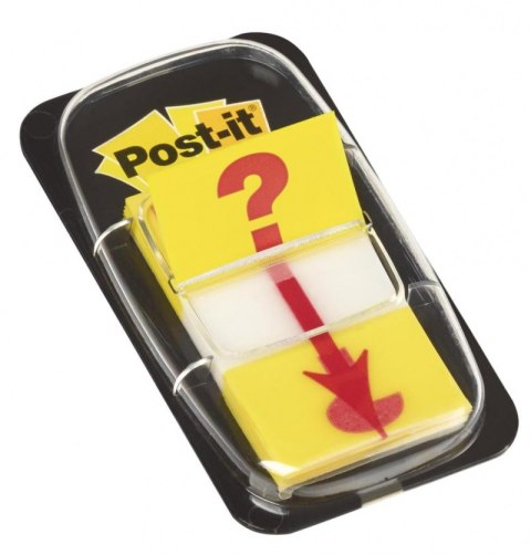 Zakładki indeksujące POST-IT_ z nadrukiem _znak zapytania_ (680-32R), PP, 25,4x43,2mm, 50 kart. Post-It 3M Zakładki indeksujące POST-IT_ z nadrukiem _znak zapytania_ (680-32R), PP, 25,4x43,2mm, 50 kart. Post-It 3M