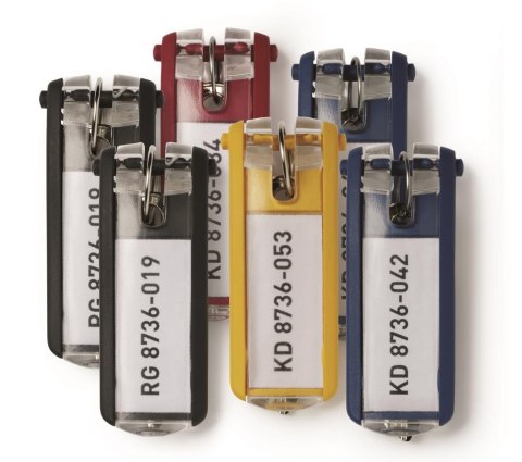 Zawieszka do kluczy 195700 (6) mix KEY CLIP Durable Zawieszka do kluczy 195700 (6) mix KEY CLIP Durable