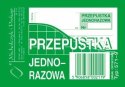571-9 PJ Przepustka jednorazowa A7 (80 MICHALCZYK I PROKOP ) Michalczyk i Prokop