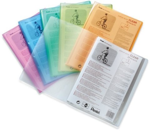 Album ofertowy CLEAR, 20 koszulek pomarańczowy DCF242-F PENTEL Pentel Album ofertowy CLEAR, 20 koszulek pomarańczowy DCF242-F PENTEL Pentel