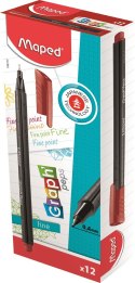 Cienkopis GRAPH PEPS czerwony Maped 749117 Maped