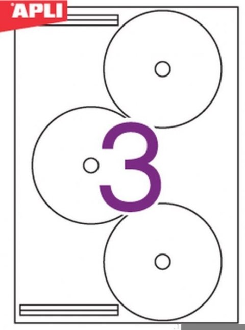 Etykiety 10294 Q114 CD perman entna (100ark-300szt) APLI Apli