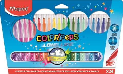 Flamastry trójkątne 24kolorów COLORPEPS 845022 MAPED Maped Flamastry trójkątne 24kolorów COLORPEPS 845022 MAPED Maped