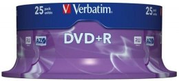 Płyta DVD+R VERBATIM CAKE (25) Matt Silver 4.7GB x16 43500 Verbatim