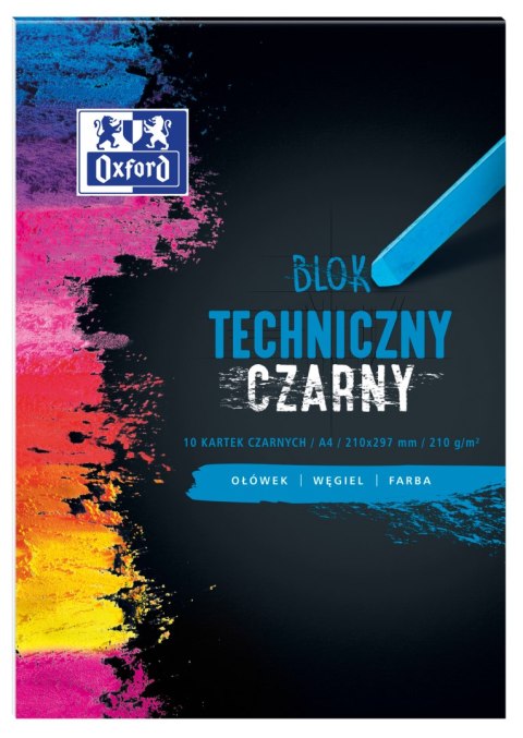 Blok techniczny OXFORD A4 10k 210G czarny 400093231 Oxford Blok techniczny OXFORD A4 10k 210G czarny 400093231 Oxford