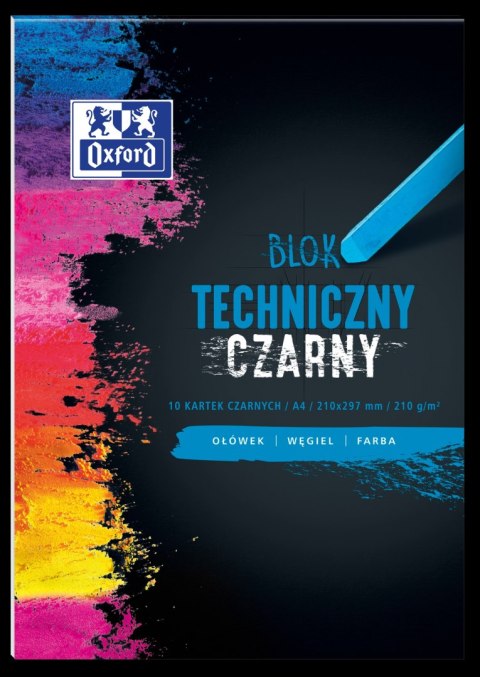 Blok techniczny OXFORD A4 10k 210G czarny 400093231 Oxford Blok techniczny OXFORD A4 10k 210G czarny 400093231 Oxford