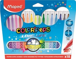 Flamastry trójkątne 18kolorów COLORPEPS 845021 MAPED Maped