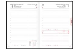 Kalendarz A5 STANDARD książkowy (KS1), 01 - granat staria / trama 2024 TELEGRAPH Telegraph