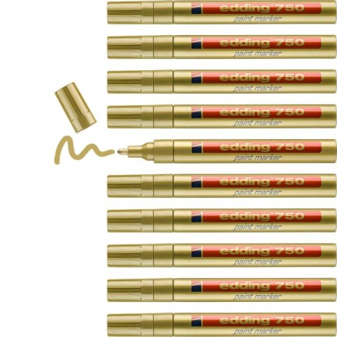 Marker lakierowy 2-4mm 750 złoty EDDING Edding
