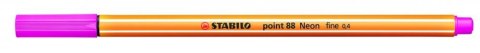 Cienkopis STABILO point 88/056 neonowy różowy Stabilo Cienkopis STABILO point 88/056 neonowy różowy Stabilo