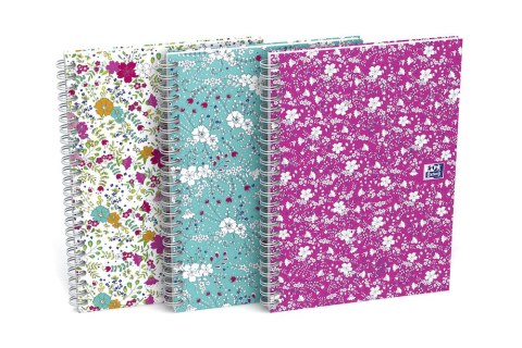Kołonotatnik B5 60 kartek kratka/tagi Floral Oxford 400094955 Oxford Kołonotatnik B5 60 kartek kratka/tagi Floral Oxford 400094955 Oxford