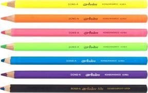 Kredki ołówkowe Dong-a, Ardor, mix fluo 4 kolorów, TT6281 Dong-A Kredki ołówkowe Dong-a, Ardor, mix fluo 4 kolorów, TT6281 Dong-A