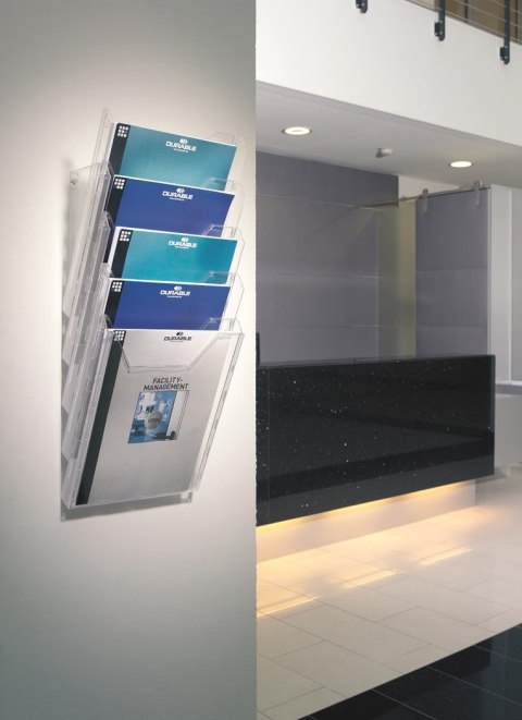 Pojemnik na ulotki XL 5 pojemników przezr. A4 858619 COMBIBOXX DURABLE Durable Pojemnik na ulotki XL 5 pojemników przezr. A4 858619 COMBIBOXX DURABLE Durable