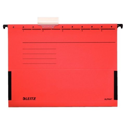 Teczki zawieszane z boczkami ALPHA, czerwony, Leitz 19860125 Leitz Teczki zawieszane z boczkami ALPHA, czerwony, Leitz 19860125 Leitz
