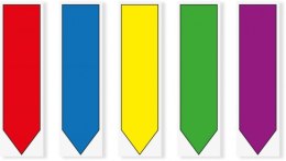 Zakładki indeksujące POST-IT_ (684-ARR1), PP, 12x43mm, strzałka, 5x20 kart., mix kolorów Post-It 3M