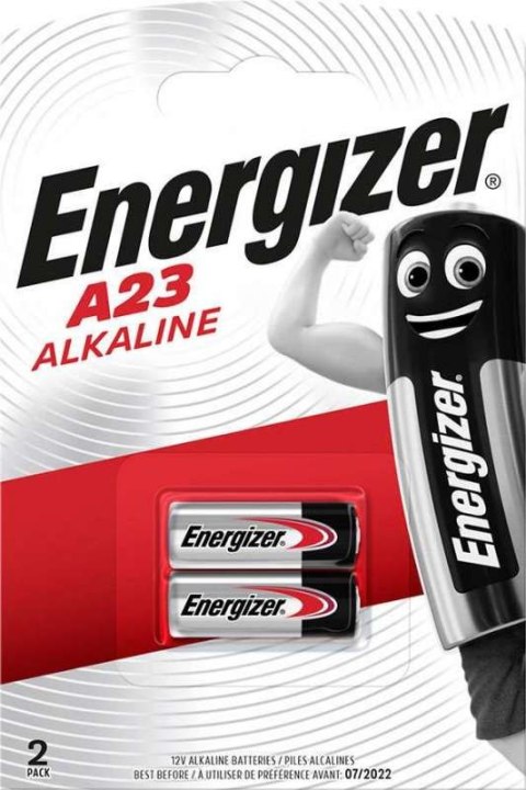 Bateria alkaliczna ENERGIZER 23A MN21 (2szt.) 12V EN-083057 m.in. do pilota samochodowego Energizer Bateria alkaliczna ENERGIZER 23A MN21 (2szt.) 12V EN-083057 m.in. do pilota samochodowego Energizer