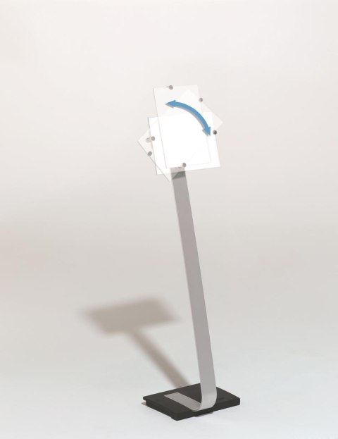 CRYSTAL SIGN stand A4 tablica informacyjna A4 Srebrny 481823 DURABLE Durable