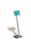 CRYSTAL SIGN stand A4 tablica informacyjna A4 Srebrny 481823 DURABLE Durable