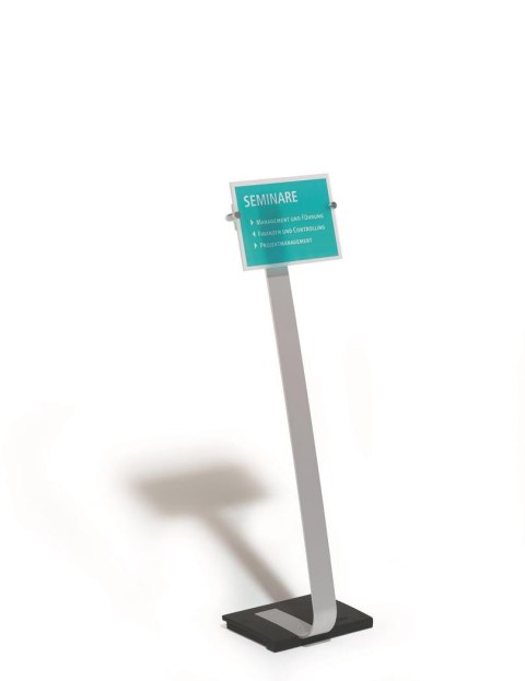 CRYSTAL SIGN stand A4 tablica informacyjna A4 Srebrny 481823 DURABLE Durable