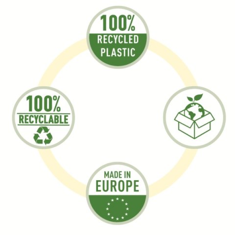 Folder groszkowy Recycled Premium PP 100 mic. A4, w kartonie, 627496 op.100 szt. Esselte Folder groszkowy Recycled Premium PP 100 mic. A4, w kartonie, 627496 op.100 szt. Esselte