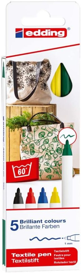 Marker do tkanin 5kol. 4600/5S EDDING Edding