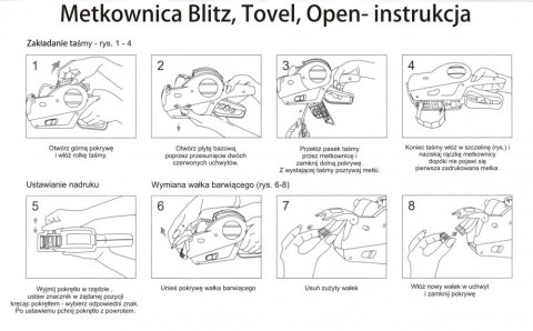 Metkownica jednorzędowa BLITZ-C8 Poligraf Metkownica jednorzędowa BLITZ-C8 Poligraf