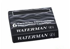 Naboje INTERNATIONAL (6 szt) czarny S0110940 WATERMAN Waterman Naboje INTERNATIONAL (6 szt) czarny S0110940 WATERMAN Waterman