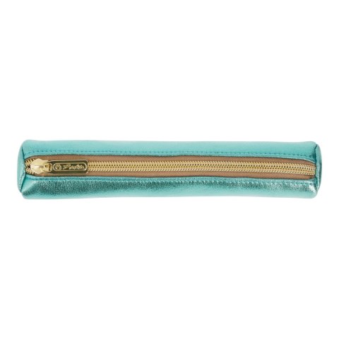 Piórnik kosmetyczka okrągły, Metalic Turkus 50039098 Herlitz Herlitz Piórnik kosmetyczka okrągły, Metalic Turkus 50039098 Herlitz Herlitz