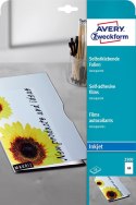 Przezroczyste folie samoprzylepne 2500 A4, 10ark powlekane, grubość 0,17 mm, Avery Zweckform Avery Zweckform