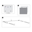 Tablica szklana NOBO Diamond Glass biała 300x300 1903956 Nobo