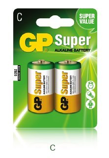 Bateria alkaliczna GP Super C / LR14 (2szt) 1.5V GPPCA14AS003 GP Batteries Bateria alkaliczna GP Super C / LR14 (2szt) 1.5V GPPCA14AS003 GP Batteries