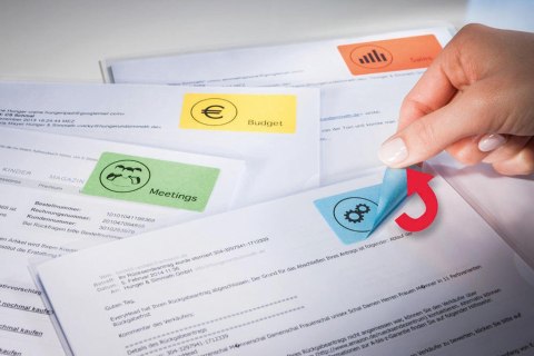 Etykiety czerwone L6036-20 25,4 x 10 20 ark usuwalne, Avery Zweckform (X) Avery Zweckform