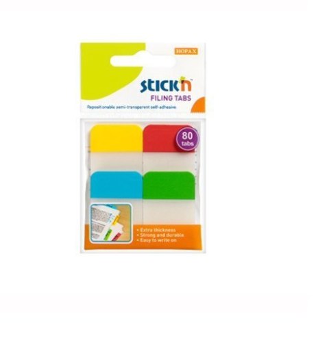 Przekładki indeksujące przeźroczyste 38x25mm 4 kolory STICKN 21607 StickN Przekładki indeksujące przeźroczyste 38x25mm 4 kolory STICKN 21607 StickN