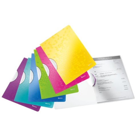 Skoroszyt z klipsem Leitz WOW, czarny 41850095 Leitz Skoroszyt z klipsem Leitz WOW, czarny 41850095 Leitz