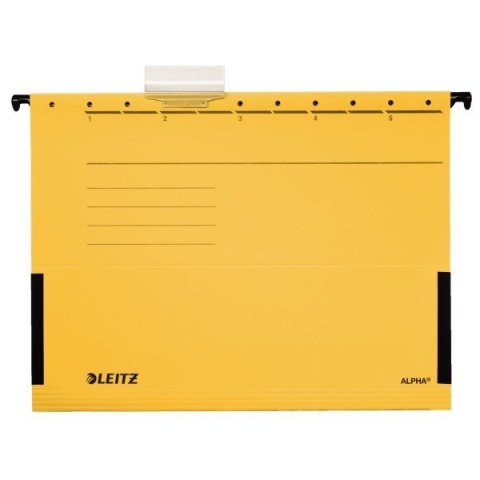 Teczki zawieszane z boczkami ALPHA, żółty, Leitz 19860115 Leitz Teczki zawieszane z boczkami ALPHA, żółty, Leitz 19860115 Leitz