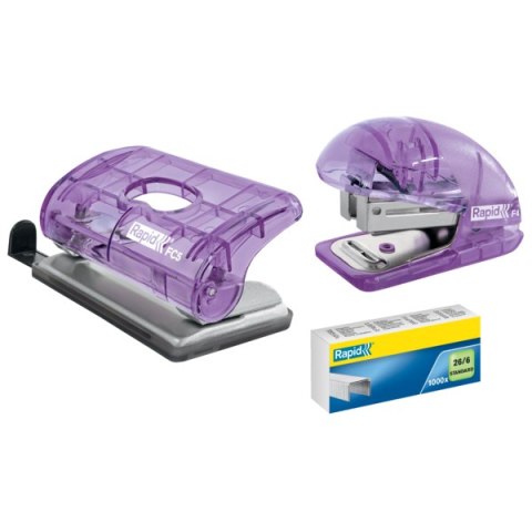 Zszywacz mini Rapid ColourBreeze F4, 10 kartek, 5 lat gwarancji, lawendowy 5001532 Rapid Zszywacz mini Rapid ColourBreeze F4, 10 kartek, 5 lat gwarancji, lawendowy 5001532 Rapid