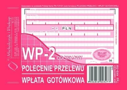 Polecenie przelewu, (1+1) A6 80kartek, 10-449-5M DOTTS Dotts Polecenie przelewu, (1+1) A6 80kartek, 10-449-5M DOTTS Dotts