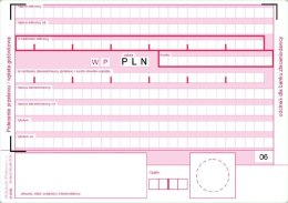 Polecenie przelewu, (1+1) A6 80kartek, 10-449-5M DOTTS Dotts